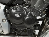 Kryt víka spojky (pravý) R&G Racing pro motocykly HONDA CB600 Hornet ('07-'11) / CBF600 ('08-), černý